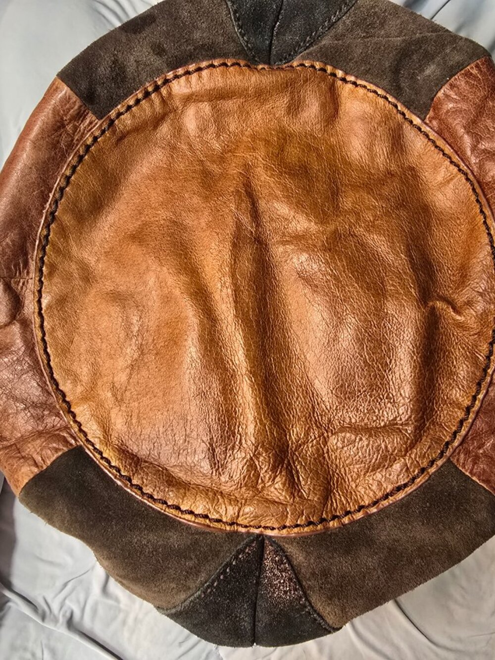 The Sak Indio Patchwork Leather Hobo Bag - Excellent Braided Straps! - Picture 5 of 10